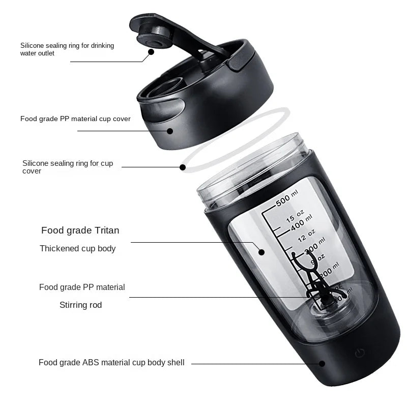 Elektrisk Bærbar Protein Shaker Flaske
