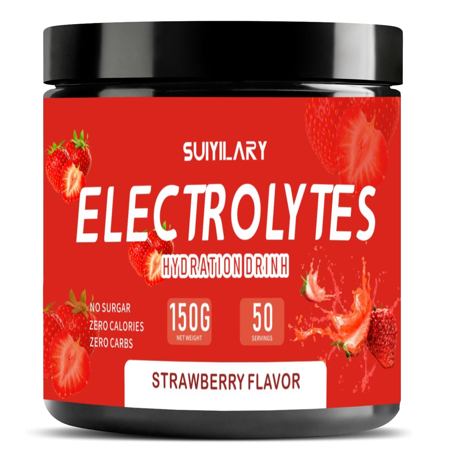 Keto Elektrolytt Pulver – Sukkerfri & Karbohydratfri Strawberry
