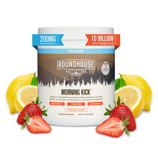 Morning Kick Superfood Pulver by Chuck Norris – Strawberry Lemonade (30 porsjoner)
