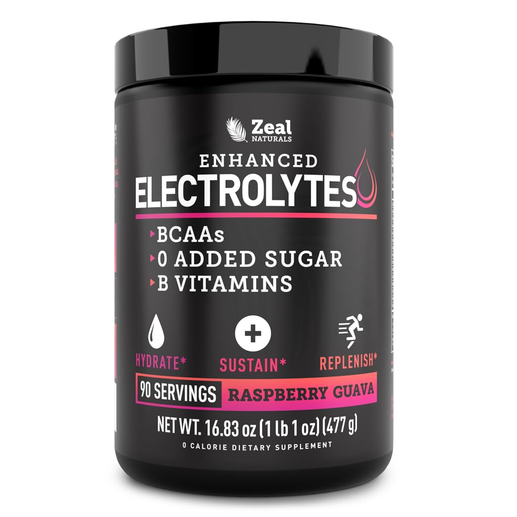 Zeal Naturals Elektrolytt Pulver – Raspberry Guava