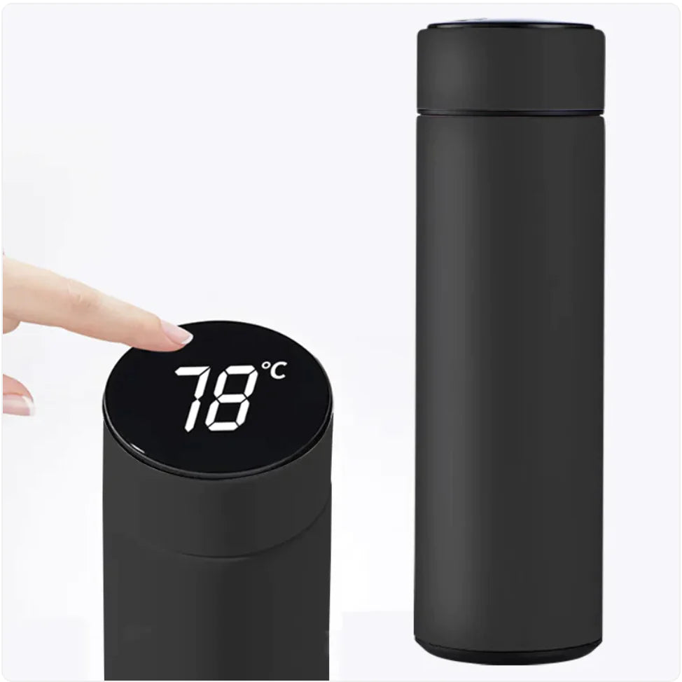 Smart Isoleret Termokopp med Temperaturdisplay – Hold perfekt temperatur hele dagen
